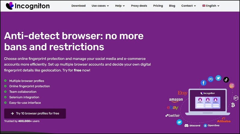 Incogniton for Best Antidetect Browsers